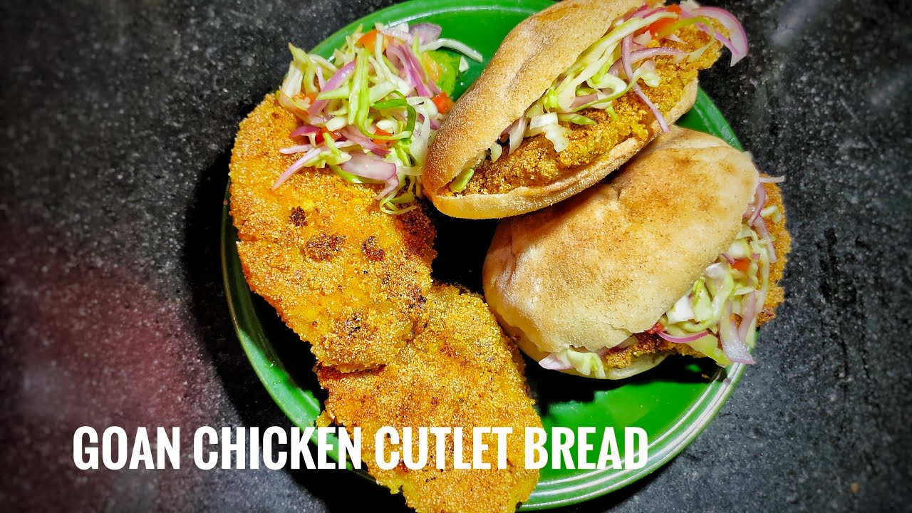 Cutlet bread | chicken cutlet pão | chicken bread | Goan cutlet pão | Home Cooking Goa | chicken
