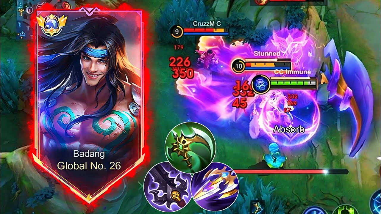 Global badang new meta build attack speed + burst damage 💪| badang best build and emblem 2025 🔥
