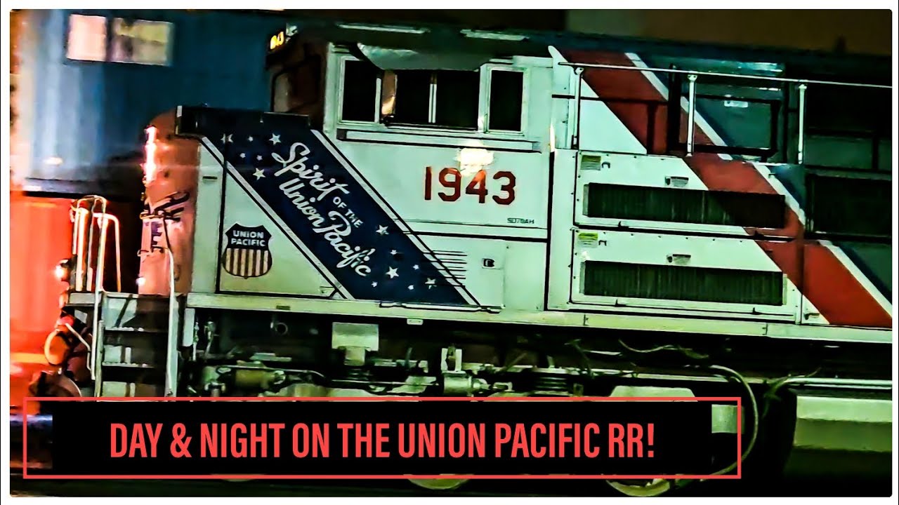 [HD] DAY & NIGHT ON THE UNION PACIFIC RAILROAD IN KC! MONSTER TRAINS, EMD POWER & CHASING UP 1943!