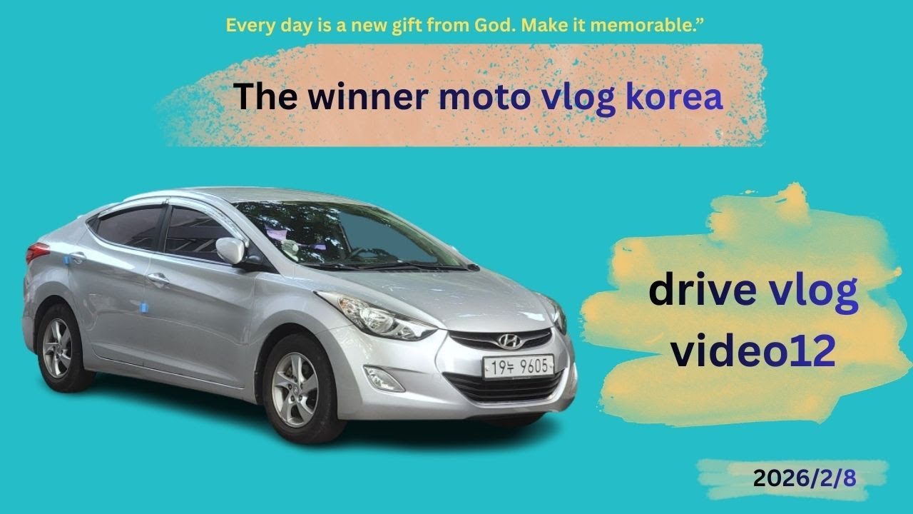drive vlog in beautiful Cheonan city korea  video12