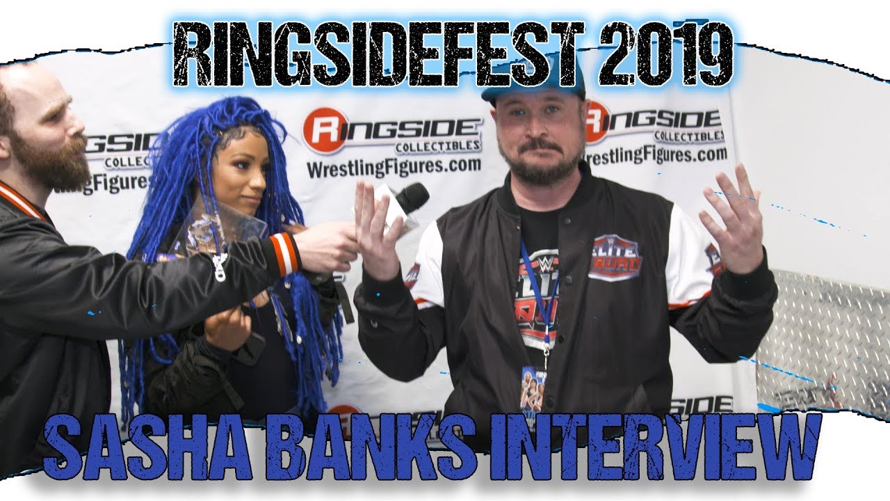 SASHA BANKS INTERVIEW at Ringside Fest 2019 - New Mattel Figure Unveiled!