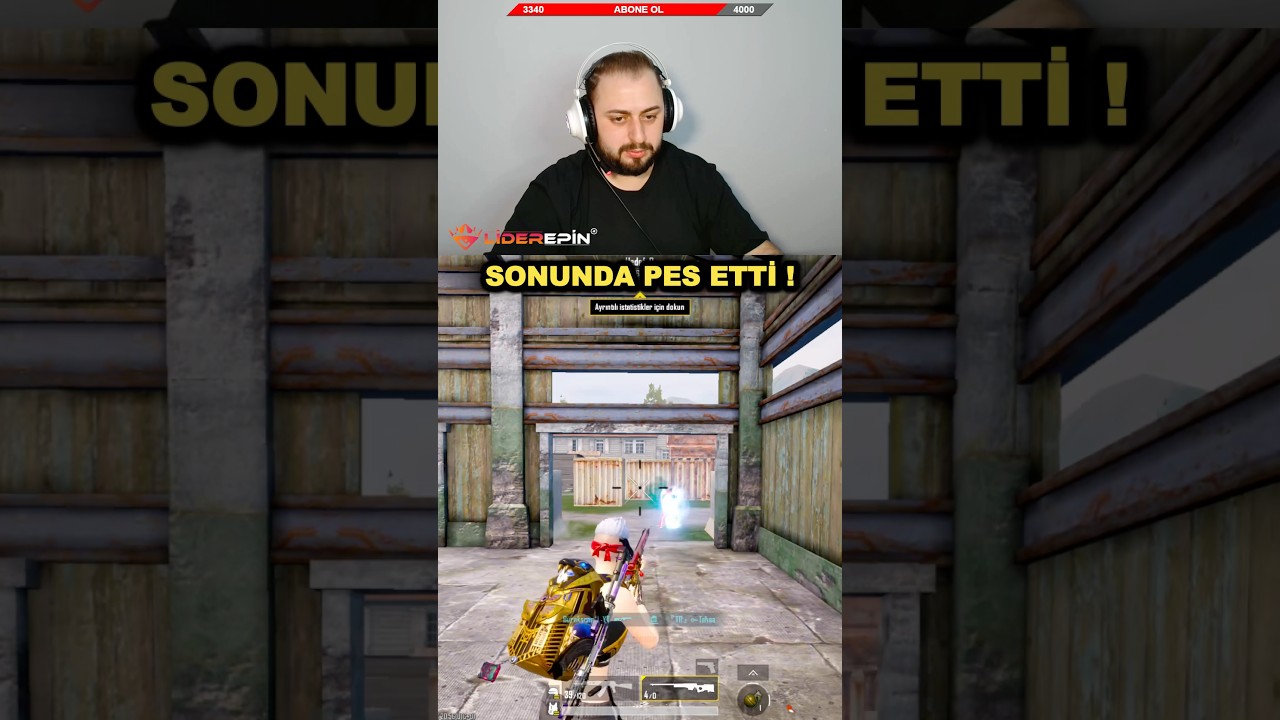 SONUNDA PES ETTİ 😱 PUBG MOBİLE #pubgmobile