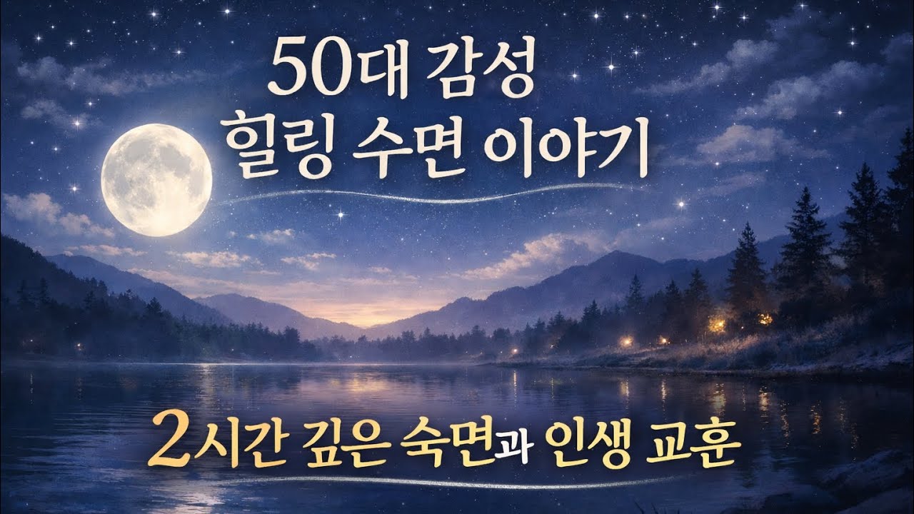 “50대 감성 힐링 수면 이야기 | 2시간 깊은 숙면과 인생 교훈”