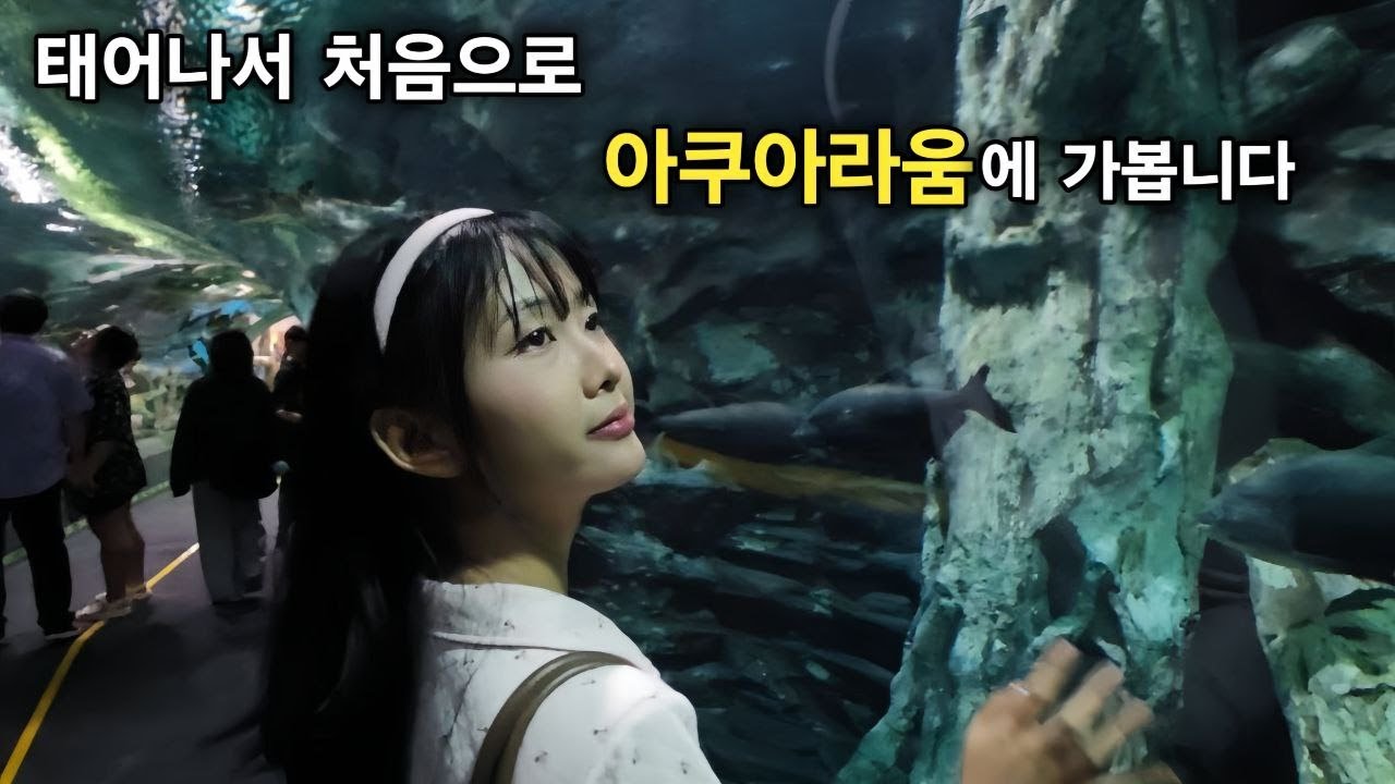 미얀마에서 온 신부가 태어나서 처음으로 아쿠아리움에 갔습니다 - 석촌호수 - 롯데타워 - 가락시장으로 이어지는 잠실 투어! [한국 남자 미얀마 여자 국제 결혼 커플의 일상]
