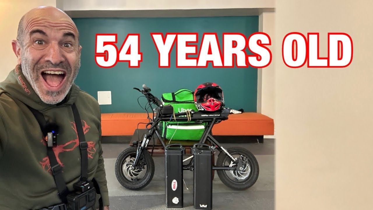 I drive child size e-bikes for a living ELECTRIC SCOOTER DOORDASH Emove Roadrunner V2