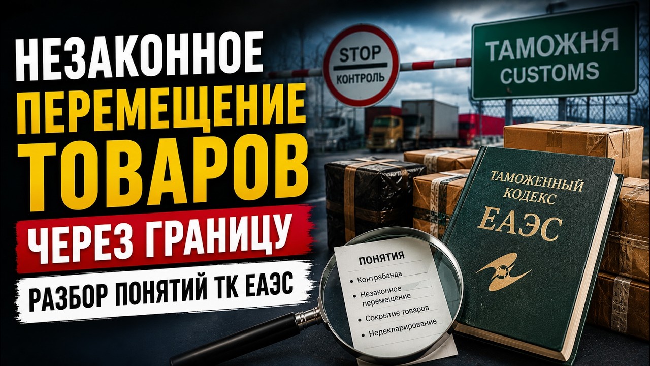 Незаконное перемещение товаров через границу: разбор понятий ТК ЕАЭС
