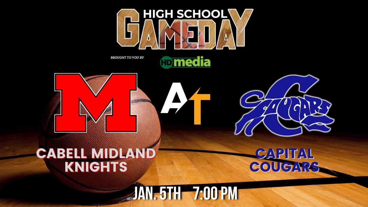 Cabell Midland vs. Capital: Boys High School Basketball on HD Media GameDay