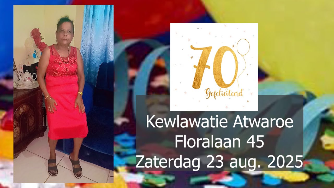 70 jaar Kewlawatie Atwaroe. Zaterdag 23 aug. 2025.