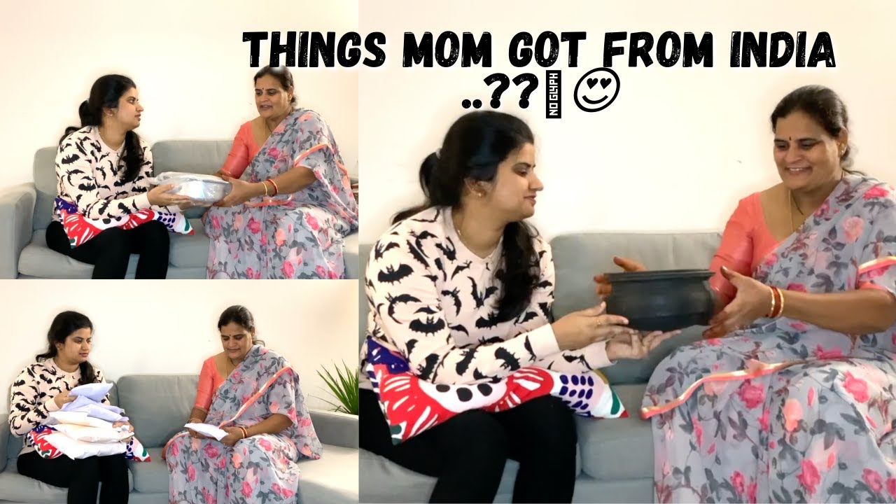 అమ్మ ఇండియా నుండి USA కి ఎం తెచ్చారు| Mommy’s first video| Things I got from India to USA😍😍