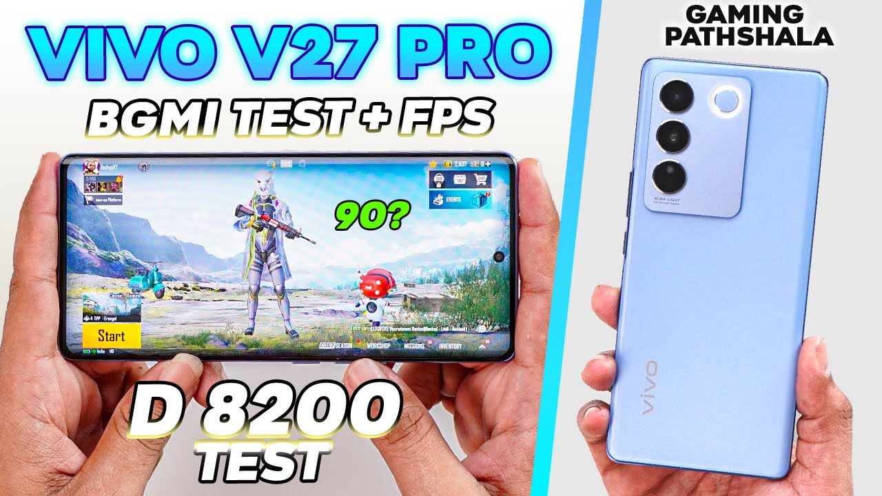 All New vivo V27 Pro BGMI Test 🔥 Paisa Vasool 😍 Better Than OnePlus 11R
