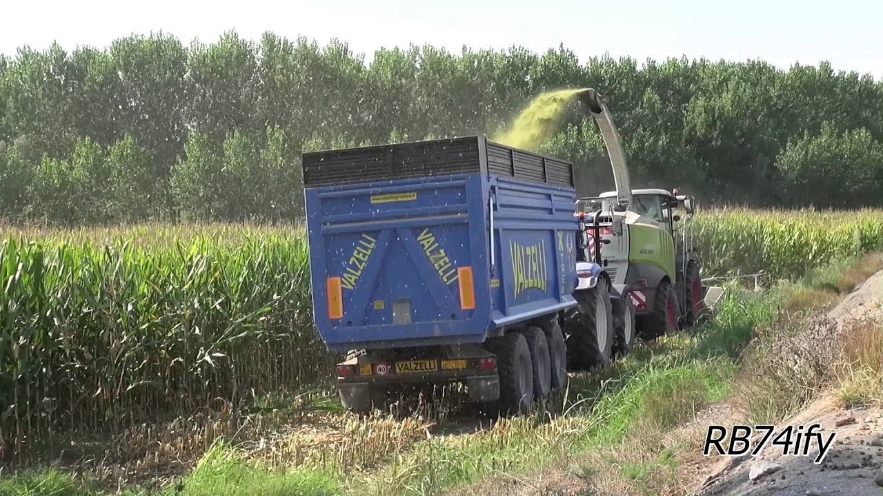 2 CLAAS Jaguar 970, Xerion 3800, Axion 850, Arion 650 Black, etc. - Corn Silage 2015