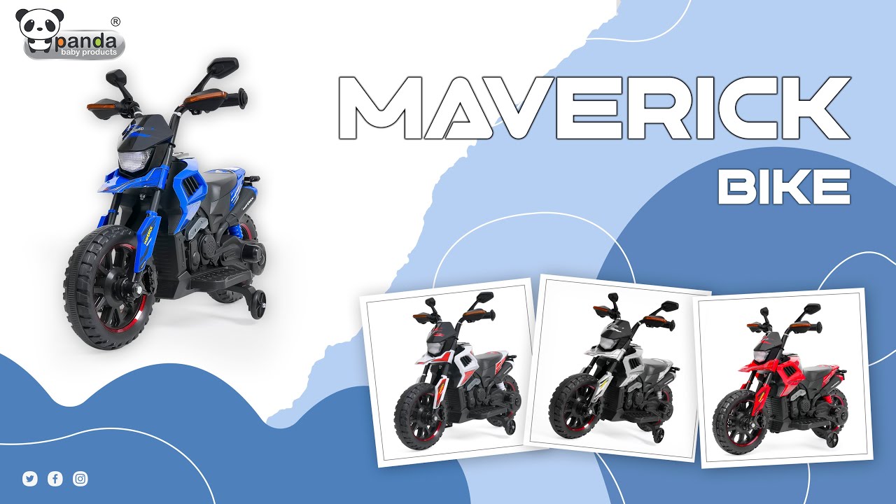 Panda Baby Product Maverick kids ride on EV Electric bike, Kids electric bike #bike #children #toys
