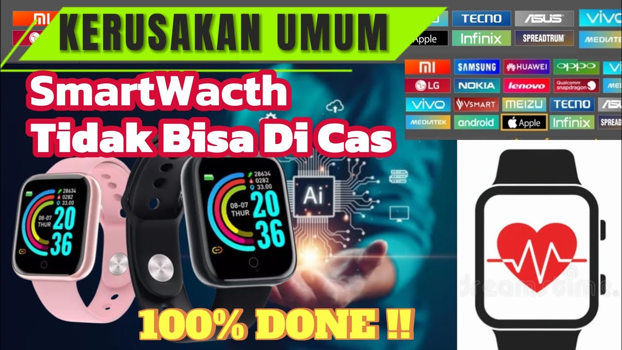 Cara Mengatasi SmartWatch Tidak dapat di Cas || 💯 % BERHASIL ‼️