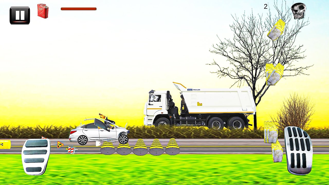 Deadly Race #17 (Car Crash 2D) | Gameplay Android #shorts