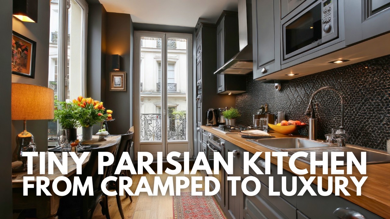 Tiny Parisian Kitchen Makeover | Turning a Cramped Room into a High-End Kitchen