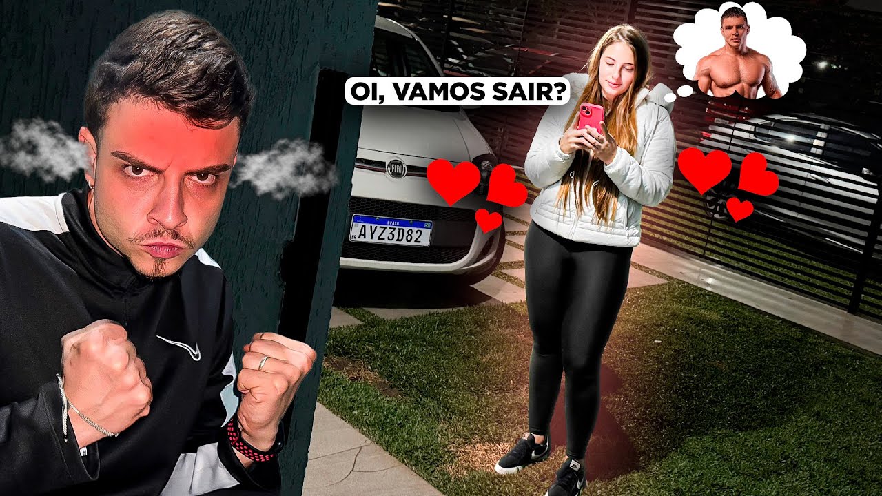 FLAGREI MINHA NAMORADA CONVERSANDO COM OUTRO…