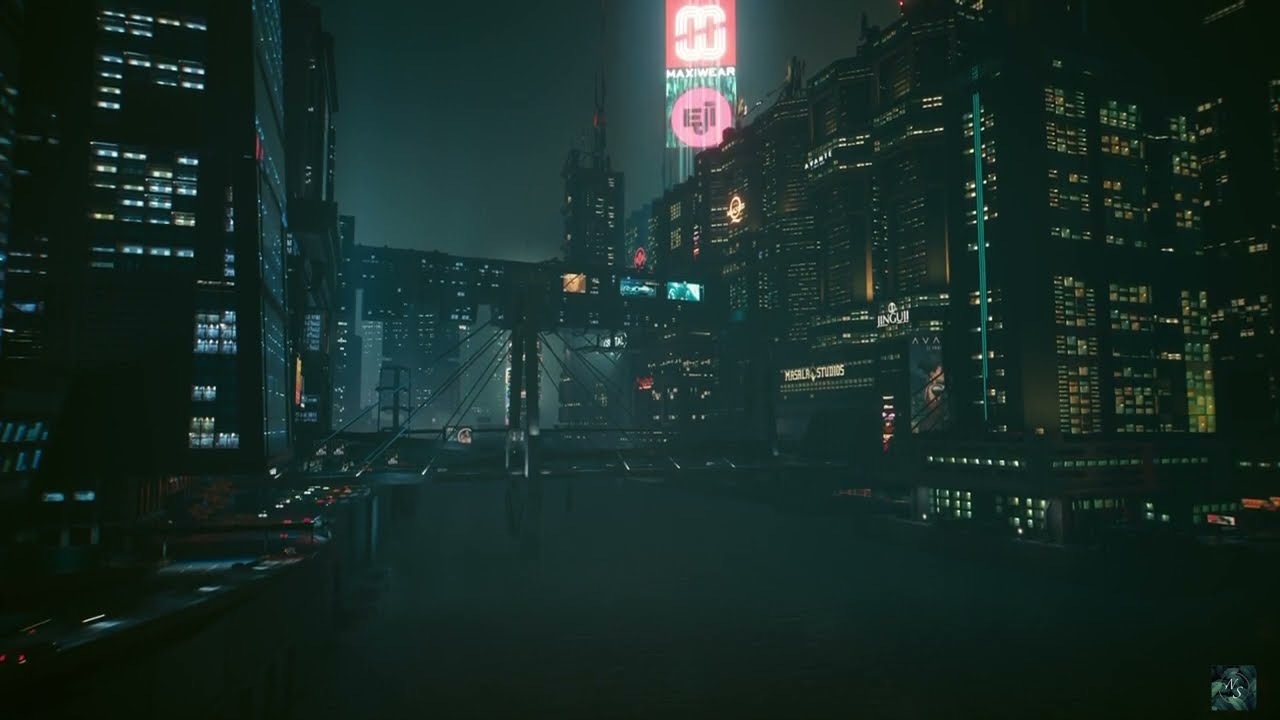 Dystopian City River | Ambient City Sounds to Relax / Study to | 42:32 Minutes