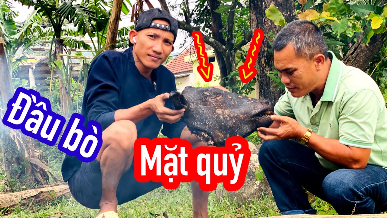 Thách Nguyên Team Ăn Hết Đầu Bò Mặt Quỷ Đáng Yêu |  Son Duoc Vlogs