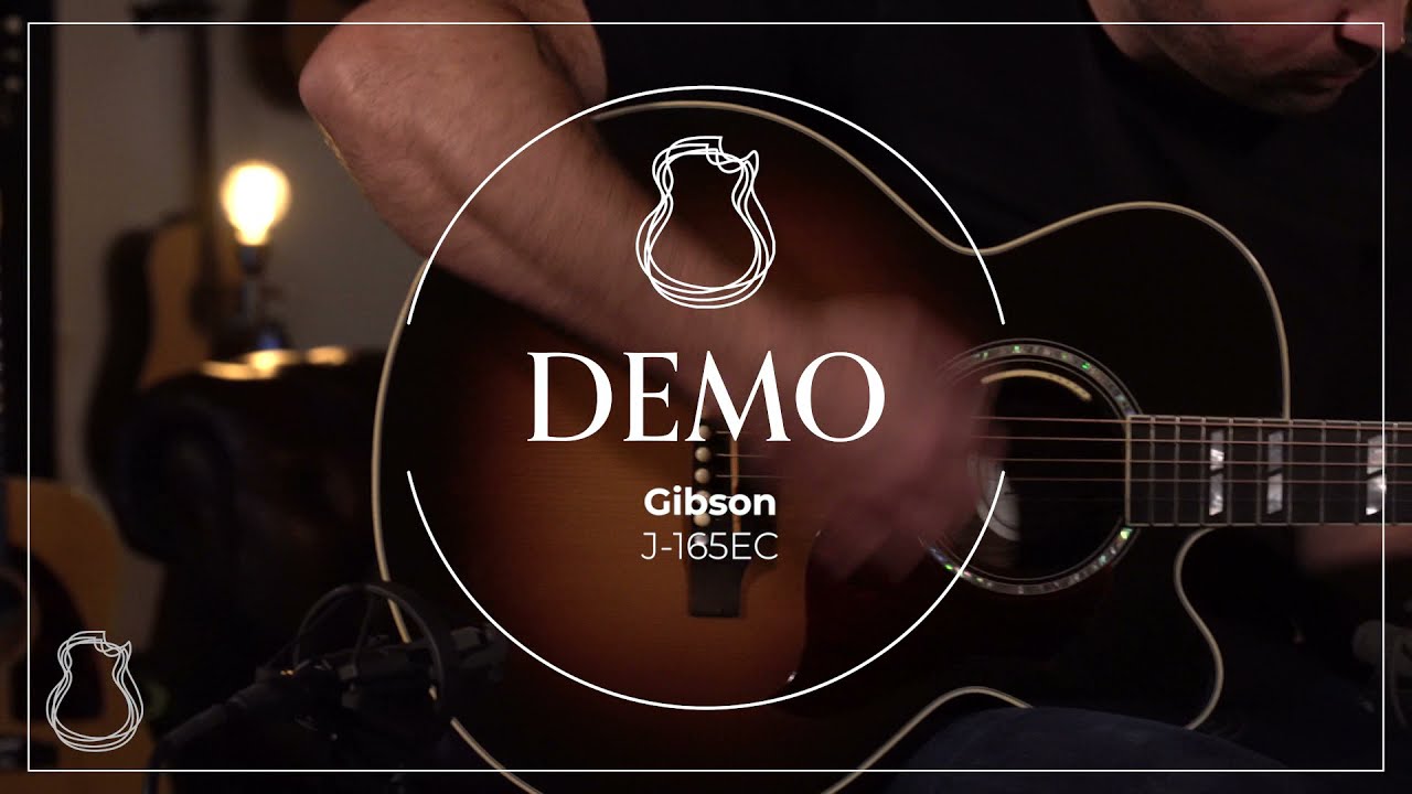 Gibson J-165EC, Indian Rosewood & Sitka Spruce demo