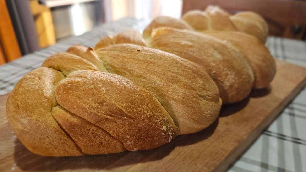 TRECCIA DI PANE FATTA IN CASA così appetitosa che tutti la vogliono 😍