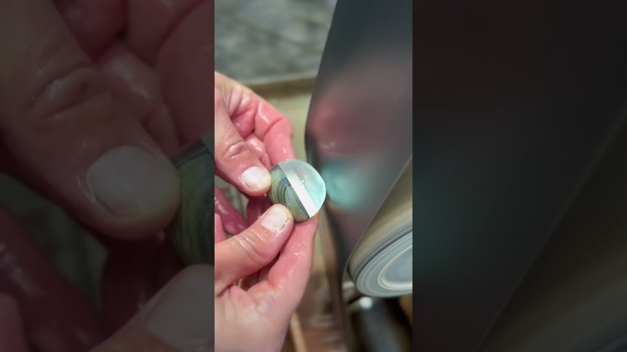 Glass and stone sculpting #shorts #glassart #sculpture #art #process #geology #nature #crystals
