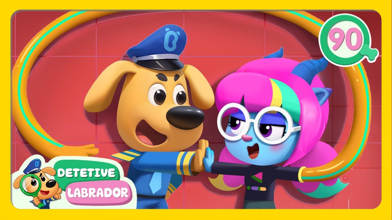 Mão de Borracha Misterioso 🧤 Capturar a Dra. Antel 🦹‍♀ Desenho Animado 🔍 Detetive Labrador