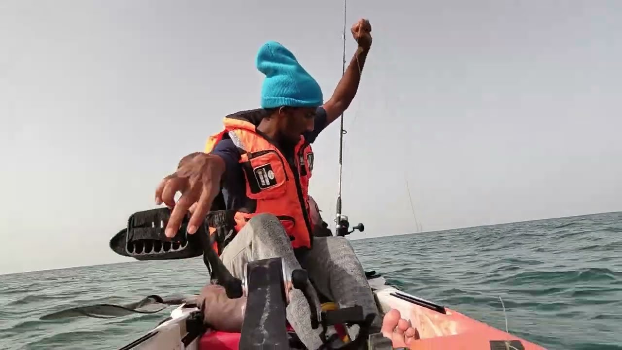 صيد هامور مجرور كاياك