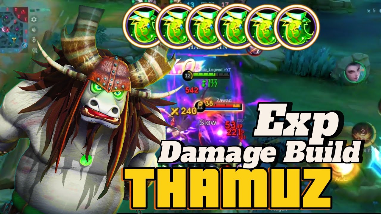 Thamuz || Best damage build top global || Attack speed & life steel 2025 #mlbb 