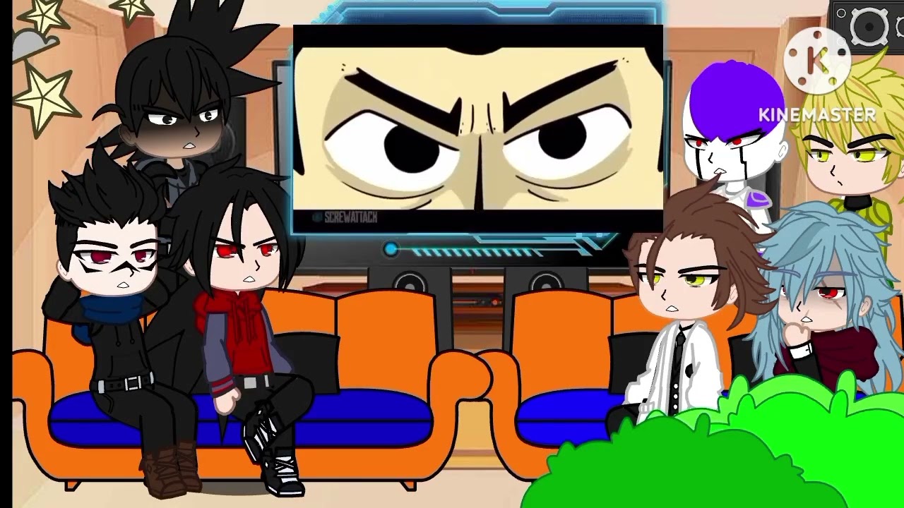 Fandom react to Death Battle 💀 [ 4 in 1] - Not looking good for my B.A.F AU 