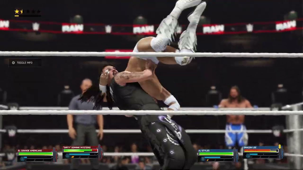 WWE 2K25 - RAW | Part 1 | Dominik Mysterio & El Granda Americano Vs AJ styles & Dragon Lee