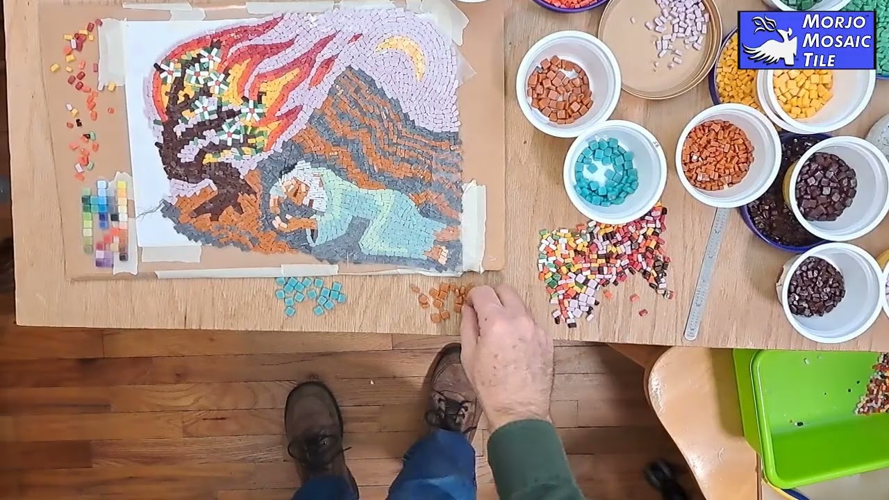 Basic Techniques Of The Indirect Method Of Mosaic Making On A Temporary Surface.