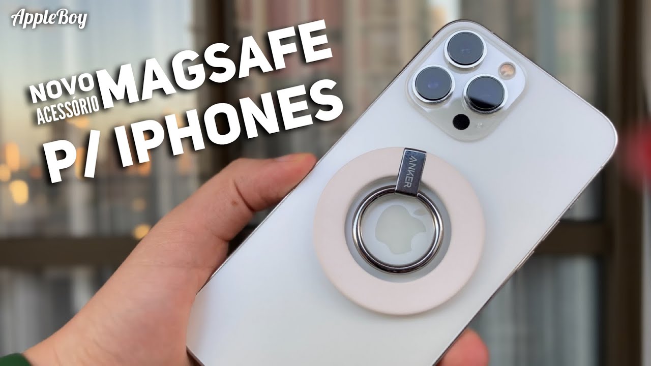 NOVO ACESSÓRIO MAGSAFE P/ IPHONES MUITO INTERESSANTE (Anel Magnético de Suporte p/ iPhones)