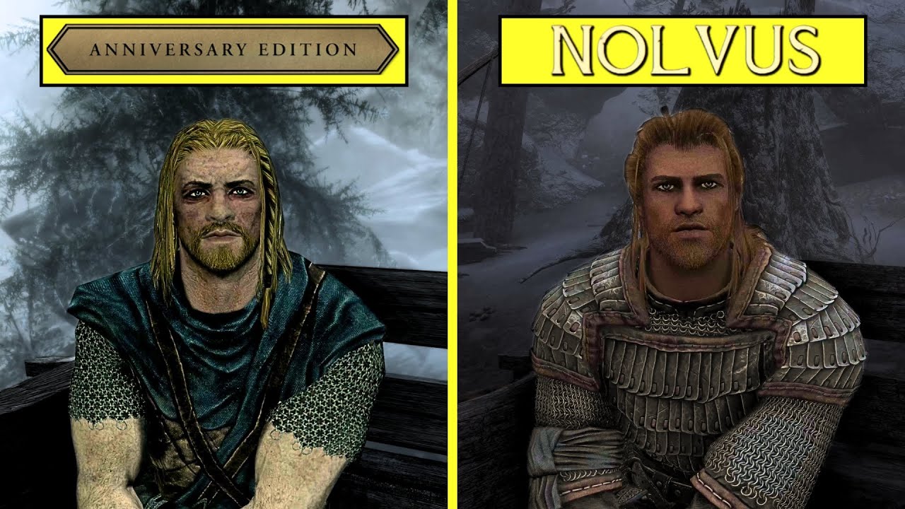The Elder Scrolls V: Skyrim Nolvus Mod vs Vanilla Anniversary RTX 4080 4K Ultra Graphics Comparison