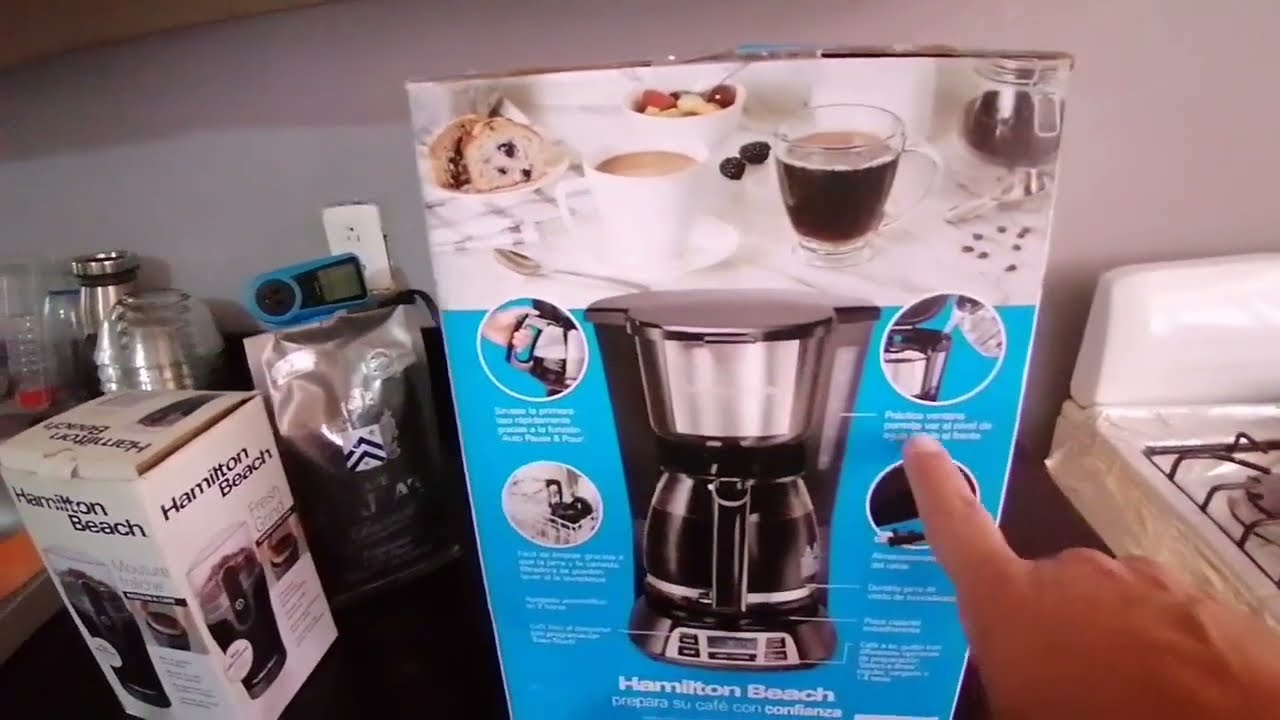 Unboxing y estreno de cafetera eléctrica Hamilton Beach modelo 49630 de 12 tazas