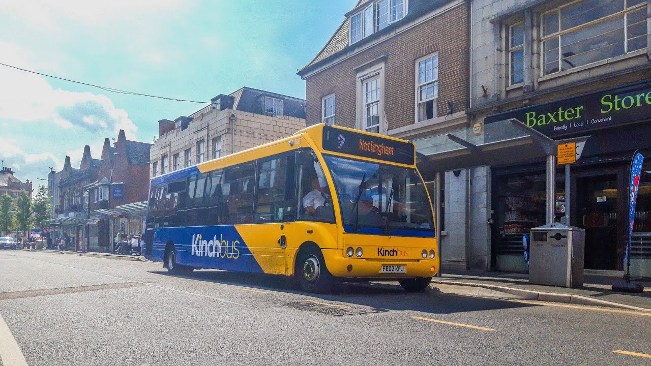 Kinchbus spare optare solo M920 460 FE02KFJ working service 9 loughborough  to Nottingham!