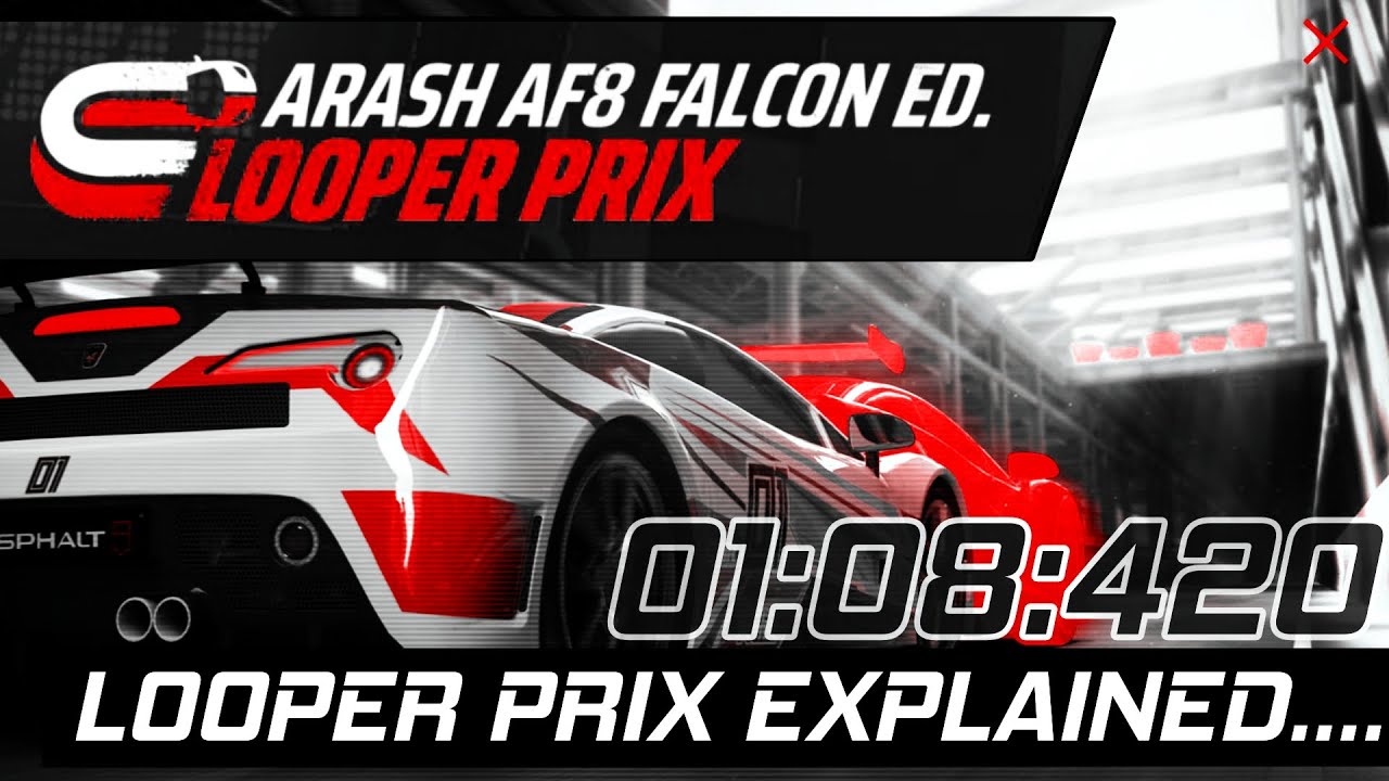 Asphalt 9 Arash AF8 Falcon ED, Looper Prix But it's not exactly a tutorial