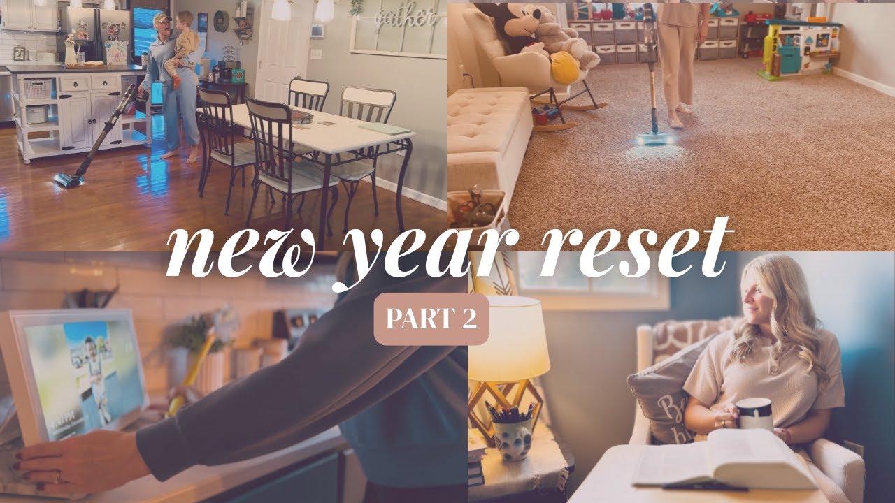 Whole House New Year Reset Part 2 | Kitchen, Pantry & Playroom Clean With Me