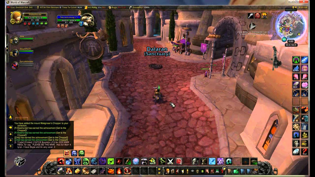 Joyriding Dalaran on Mekgineers Choppers