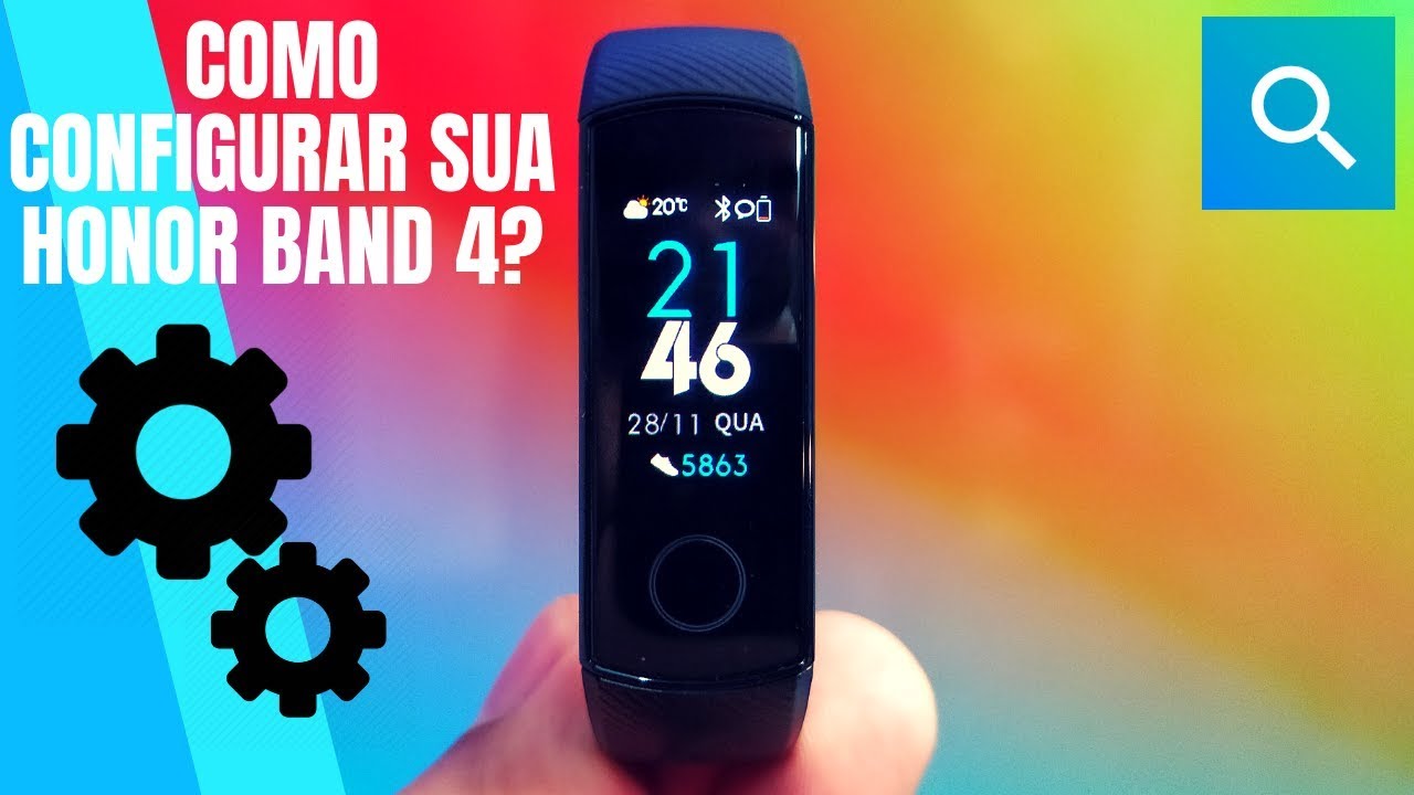 HONOR BAND 4 - Como CONFIGURAR e deixar em PORTUGUÊS! Breve Tutorial!