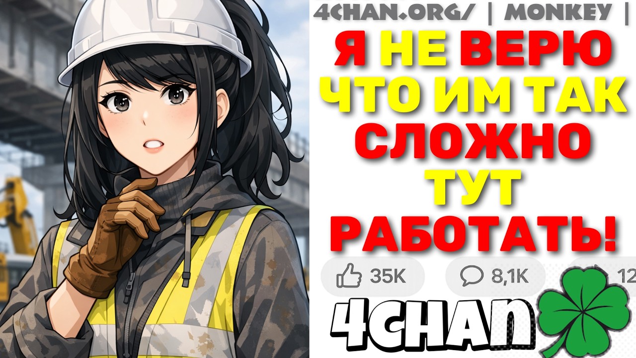 Феминистка СЛОМАЛАСЬ После Месяца На Стройке! Она Правда Думала Что Это ЛЕГКО?! | 4chan истории