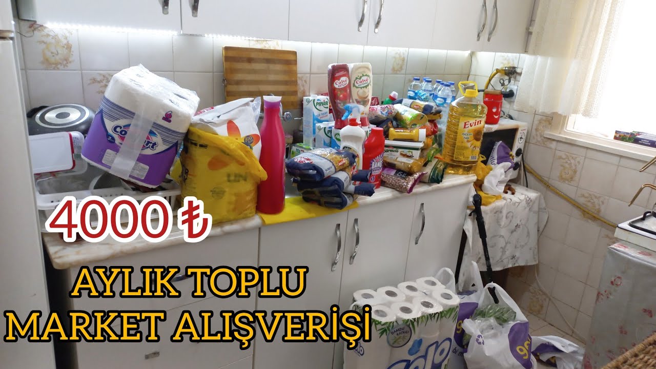 4000 ₺ TOPLU MARKET ALIŞVERİŞİ🛒  #alışverişvideosu #neleraldım #alışverişvlog