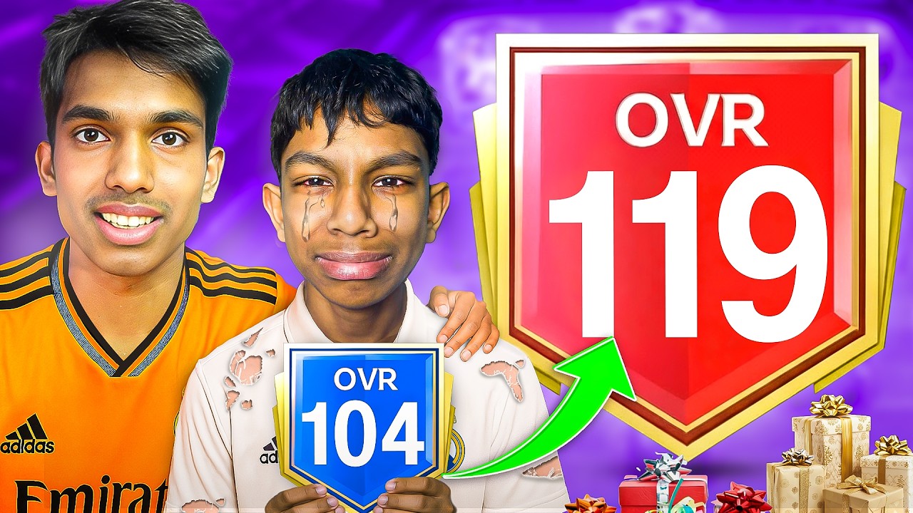 I Upgraded My Brother's OLD Account to MAX Ovr! - FC Mobile