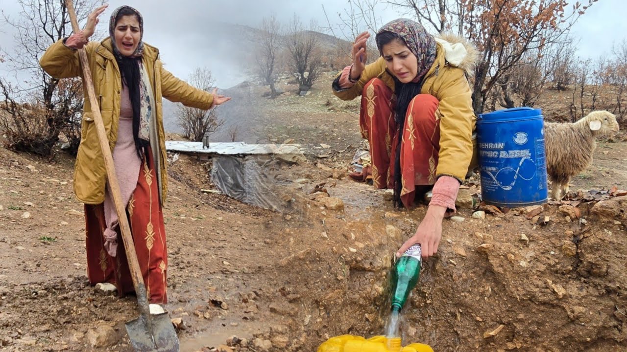 Nomadic Mother in Iran Battles Heavy Rain &ndash; A True Survival Story 🌧️🔥