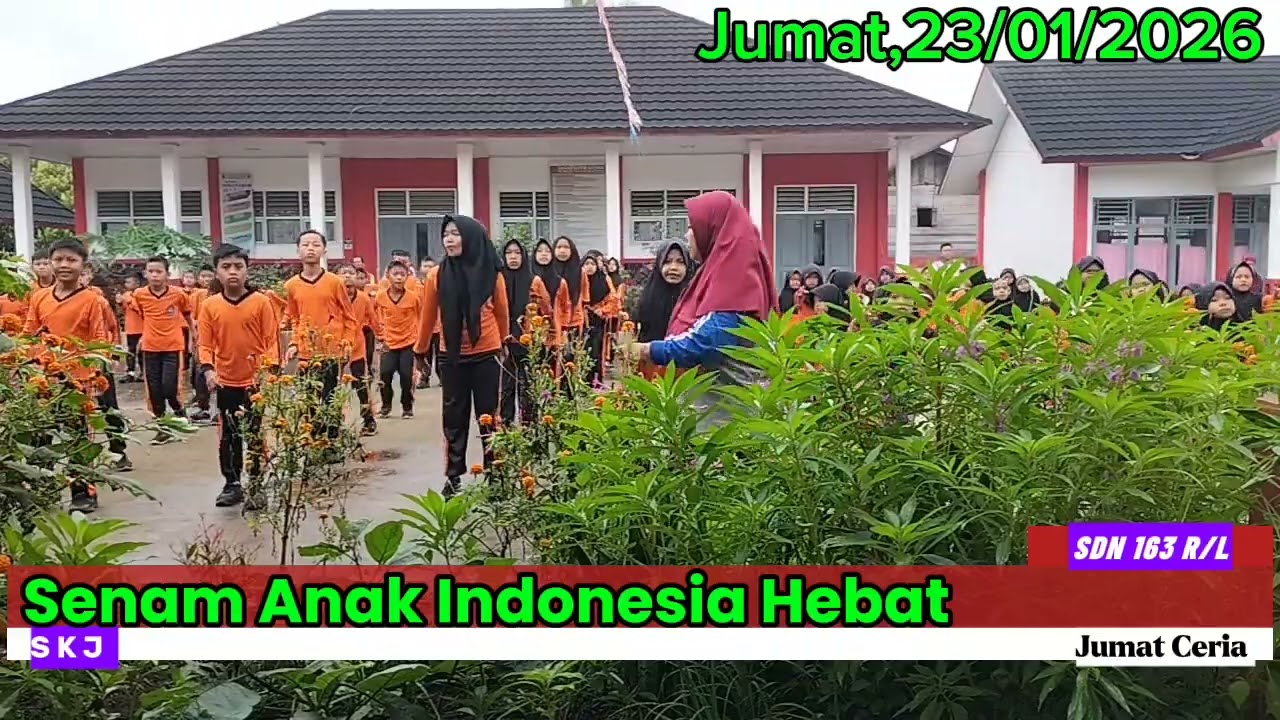 Senam Anak Indonesia Hebat SD Negeri 163 Rejang Lebong.Jumat 23 Januari 2026