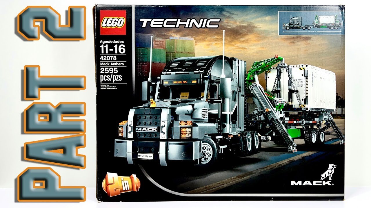 Let's Build The Mack Anthem 42078 Lego Technic 2018 2595pcs pt2