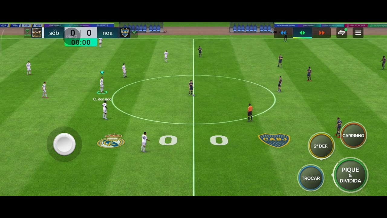 Jogando primeiro vídeo de fc mobile