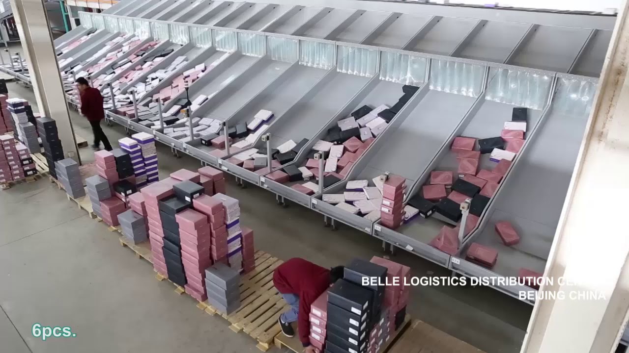 Damon Dare Cross Belt Sorter Application in China's shoes & garments industry