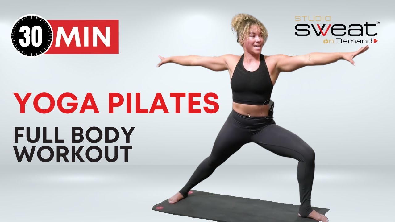 30 Minute Yoga Pilates Workout | Full Body Workout at-Home (Core Strength & Balance)