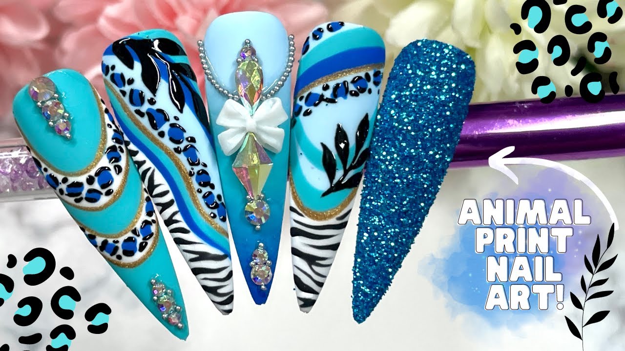 LAST OF SUMMER NAIL ART DESIGN & NEW TECHNIQUES! ANIMAL PRINT STEP BY STEP TUTORIAL| MADAM GLAM