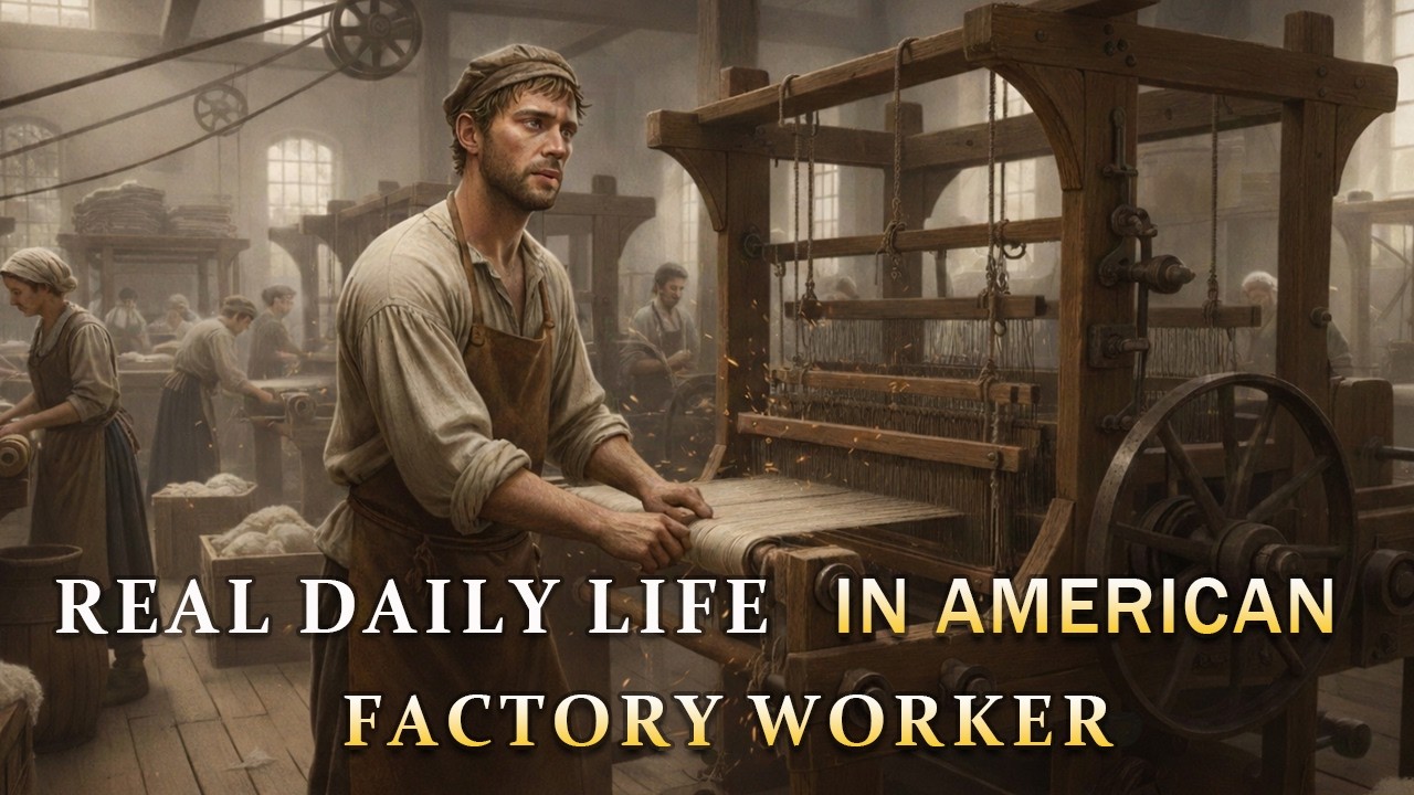 What Daily Life Was REALLY Like for Early American Factory Workers | Boring History For Sleep